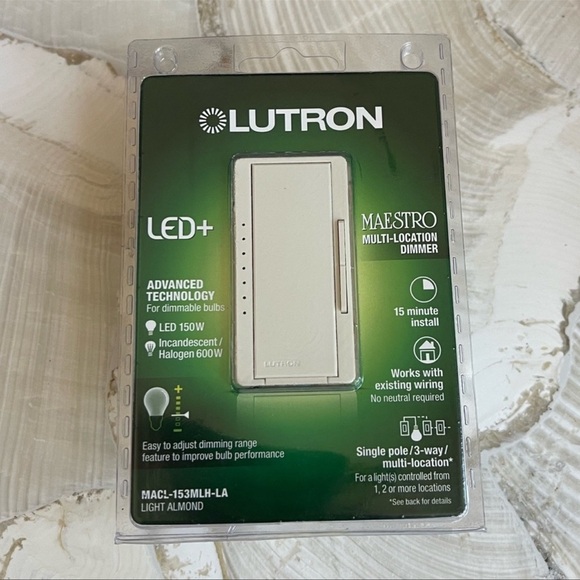 - Lutron led+ maestro multi location dimmer led 150 - Picture 1 of 9